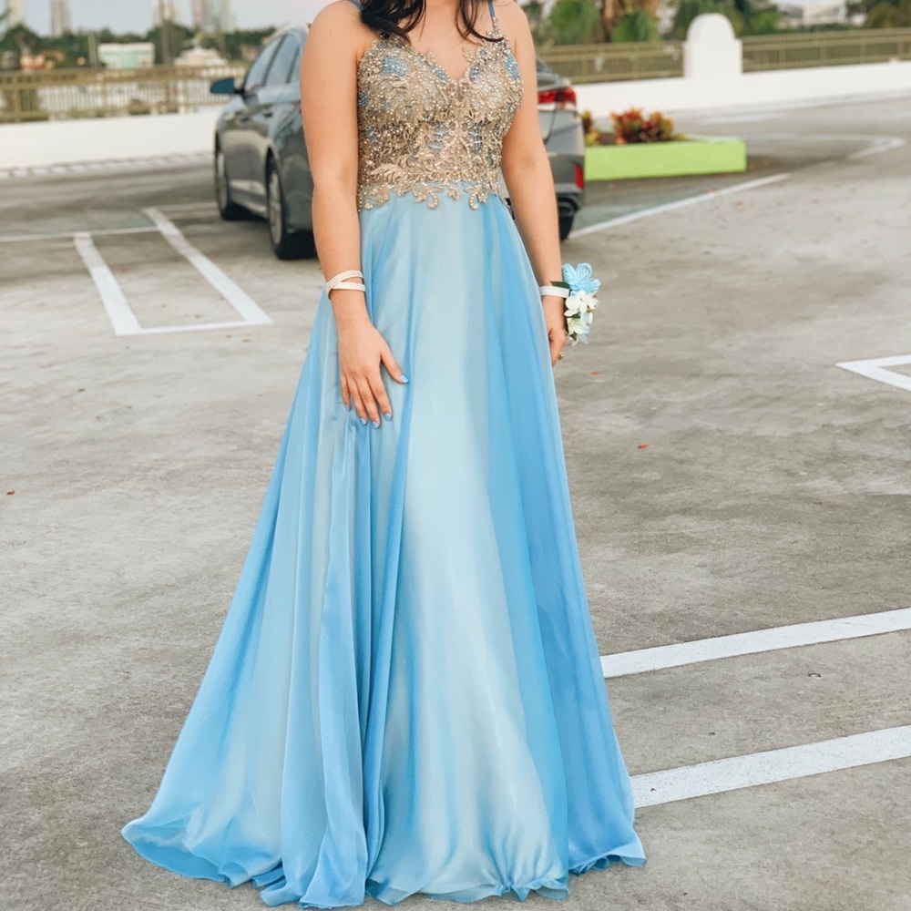 Baby Blue Prom Dress
